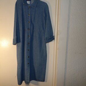 Vintage Lord Isaacs Made in Canada Denim Dress Sz S